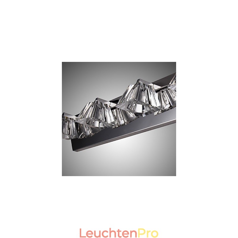 Moderne Wandleuchte mit Glasschirm 4-flammig Spiegelfront