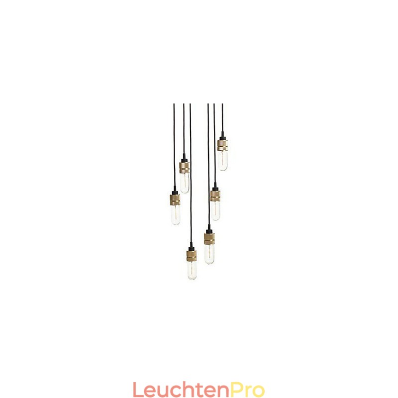 Deckenleuchte Country Gold aus Metall