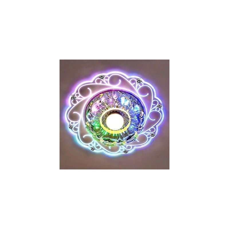 Kristall Deckenleuchte Spotlight SMD 3W Kreative Lampe Leuchtstoffröhre Bunte Farbe Dome Licht