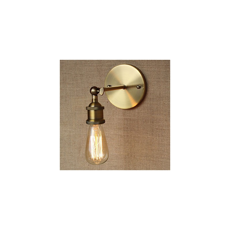 Amerikanischen Bar Cafe Restaurant Nacht Minimalistischen Gang Bronze Schmiedeeisen Wand Leuchte