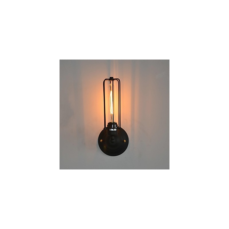 Amerikanische Vintage-Wandlampe aus Eisen