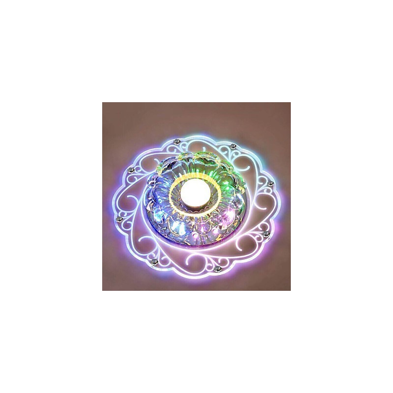 Kristall Deckenleuchte Spotlight SMD 3W Kreative Lampe Leuchtstoffröhre Bunte Farbe Dome Licht