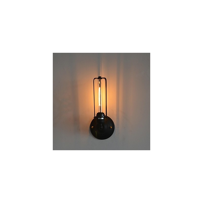 Amerikanische Vintage-Wandlampe aus Eisen