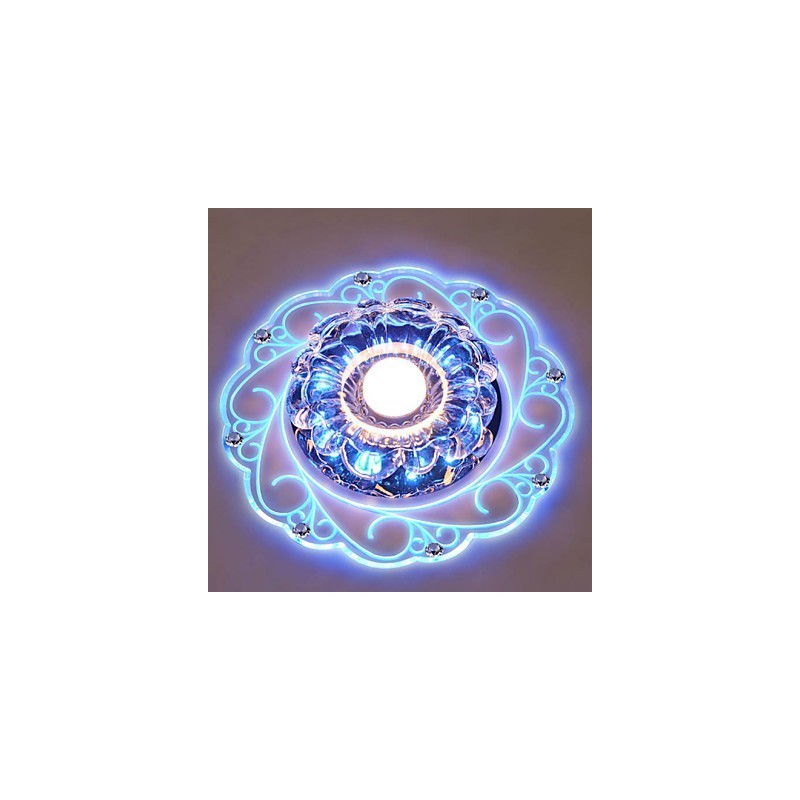 Kristall Deckenleuchte Spotlight SMD 3W Kreative Lampe Leuchtstoffröhre Bunte Farbe Dome Licht