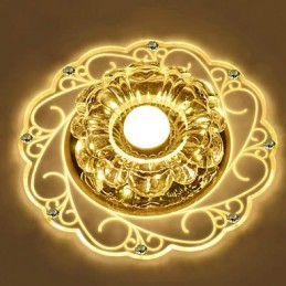Kristall Deckenleuchte Spotlight SMD 3W Kreative Lampe Leuchtstoffröhre Bunte Farbe Dome Licht