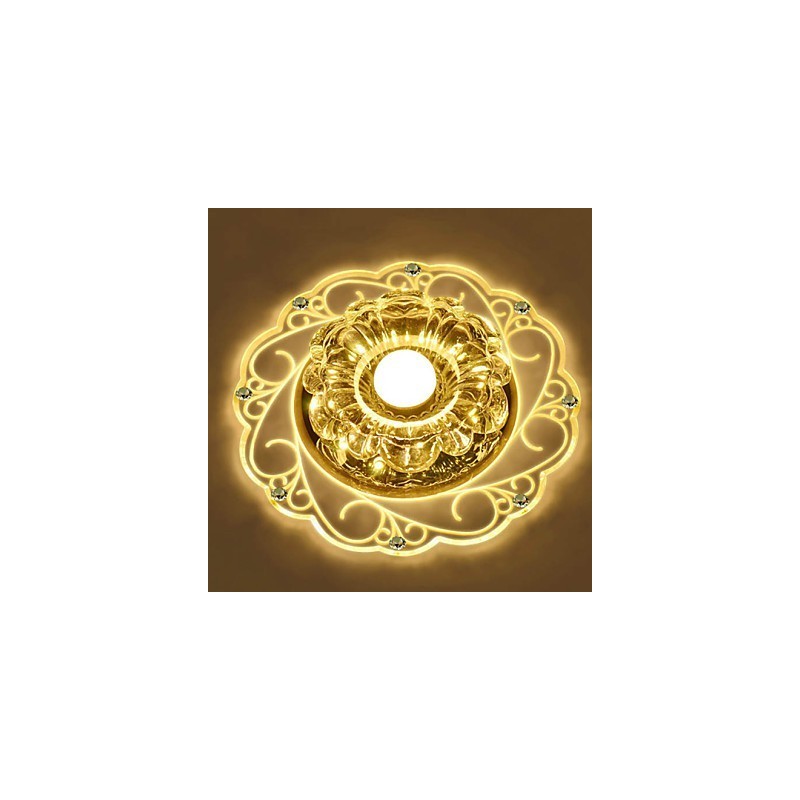 Kristall Deckenleuchte Spotlight SMD 3W Kreative Lampe Leuchtstoffröhre Bunte Farbe Dome Licht