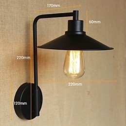 Dekorative Retro-Wandleuchte aus Schmiedeeisen