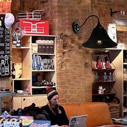Designer Duds Loft Stil Antike Schwarze Eisenkappe Wandlampe