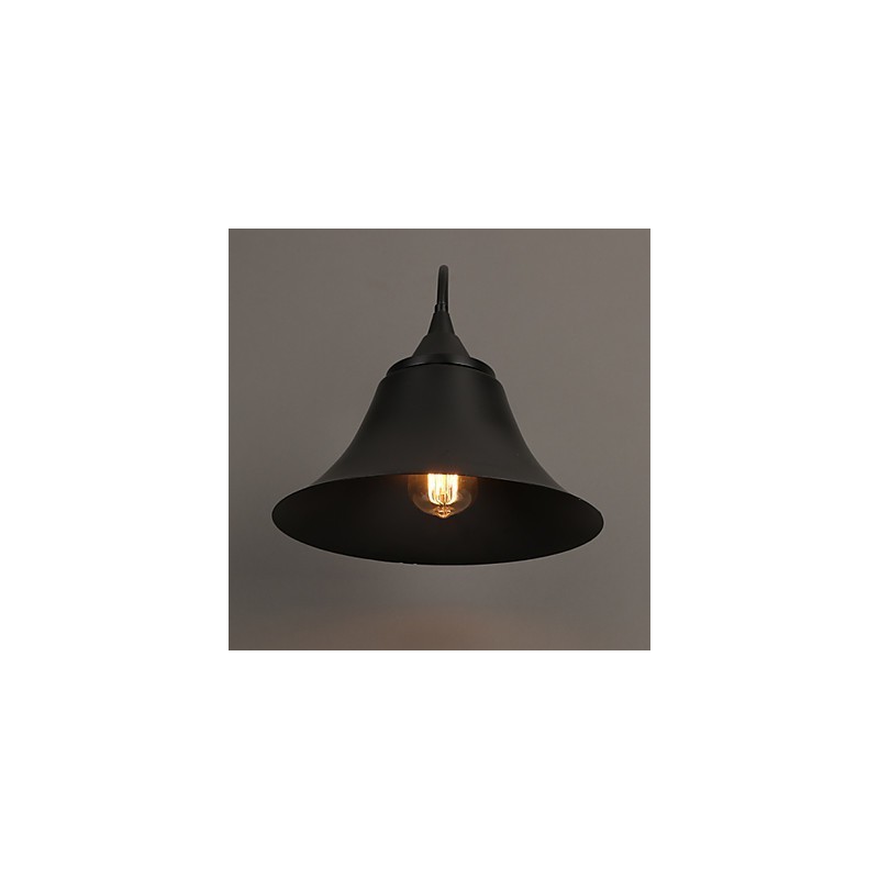 Designer Duds Loft Stil Antike Schwarze Eisenkappe Wandlampe
