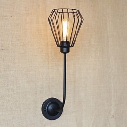 Amerikanischen Land Kreative Eisen Ellenbogen Antike Einzel Kopf Lampe Nachttisch