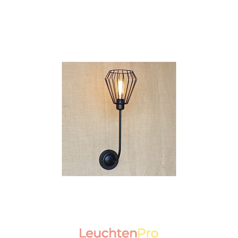 Amerikanischen Land Kreative Eisen Ellenbogen Antike Einzel Kopf Lampe Nachttisch