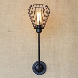 Amerikanischen Land Kreative Eisen Ellenbogen Antike Einzel Kopf Lampe Nachttisch