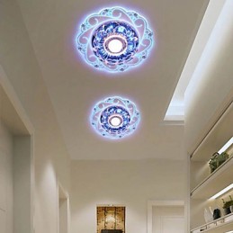 Kristall Deckenleuchte Spotlight SMD 3W Kreative Lampe Leuchtstoffröhre Bunte Farbe Dome Licht