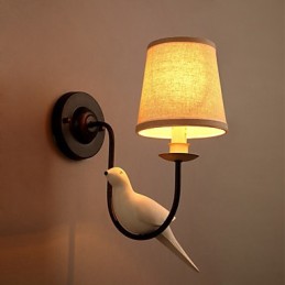 Nordamerikanische Vögel Europäische kreative Tuchkunst Wandleuchte Lichter