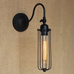 Kunst Minimalistische Matte Schwarz Amerikanischen Land Wohnzimmer Lampe Schlafzimmer Balkon Wand Lampe Nachttisch Lampe