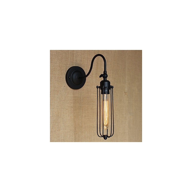 Kunst Minimalistische Matte Schwarz Amerikanischen Land Wohnzimmer Lampe Schlafzimmer Balkon Wand Lampe Nachttisch Lampe
