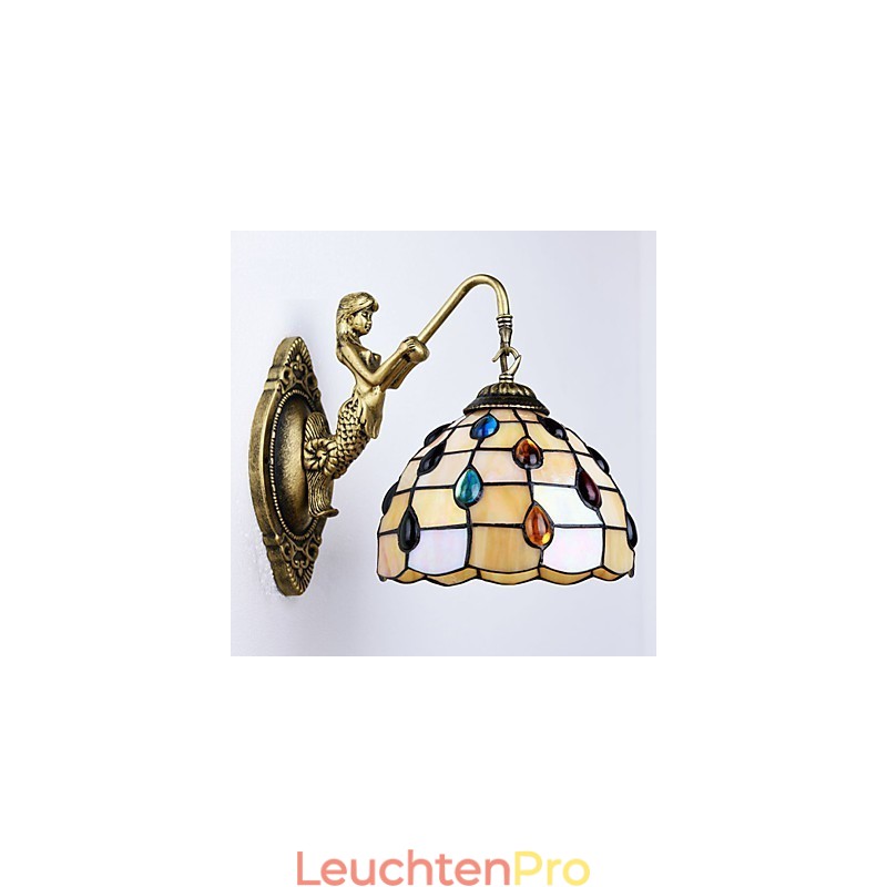 Europäische Mittelmeer Vertraglich Ländlichen Kreative Schmiedeeisen Wand Lampe Glas Lichter