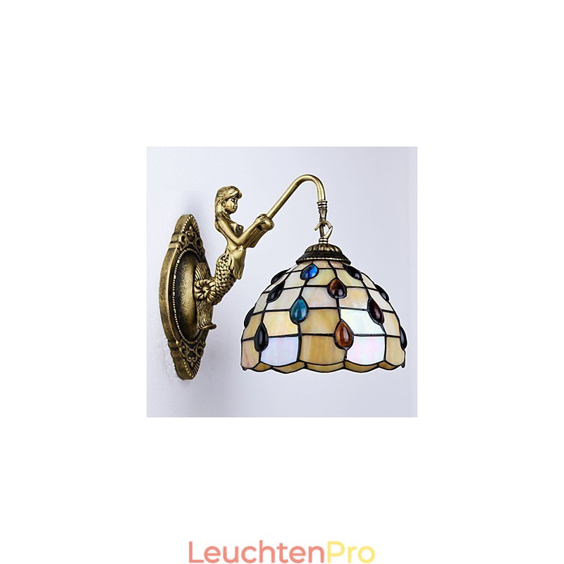 Europäische Mittelmeer Vertraglich Ländlichen Kreative Schmiedeeisen Wand Lampe Glas Lichter