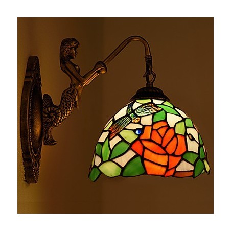 Europäische vertraglich ländliche kreative Schmiedeeisen Wandleuchte Glas Lichter Europäische vertraglich ländliche kreative Schmiedeeisen Wandleuchte Glas Lichter