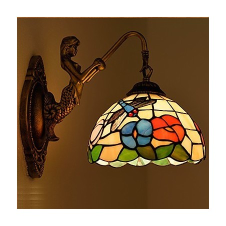 Europäische vertraglich ländliche kreative Schmiedeeisen Wandleuchte Glas Lichter Europäische vertraglich ländliche kreative Schmiedeeisen Wandleuchte Glas Lichter