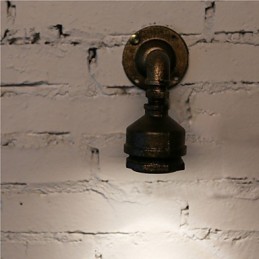 Loft Eisen Wasser Rohr Lampe Wand Leuchte Industrielle Vintage Wand Leuchten Für Home Innen Beleuchtung