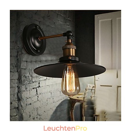 Kreative nordische Licht Single Head Black Umbrella Wandleuchte Wiederherstellung alten Wege Licht Kreative nordische Licht Single Head Black Umbrella Wandleuchte Wiederherstellung alten Wege Licht