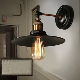 Kreative nordische Licht Single Head Black Umbrella Wandleuchte Wiederherstellung alten Wege Licht