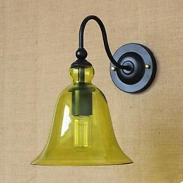 Vertraglich Wohnzimmer Glas Flur Schmückt Wand Lampe