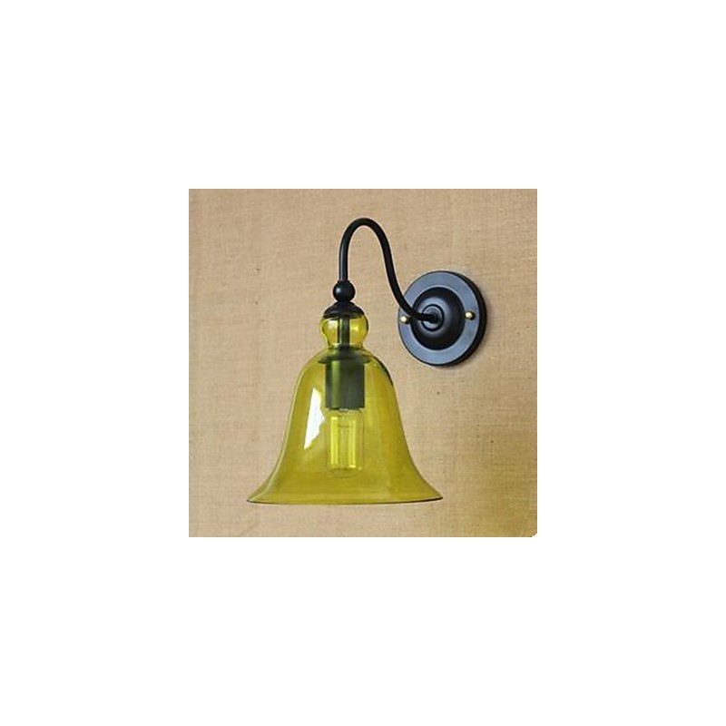 Vertraglich Wohnzimmer Glas Flur Schmückt Wand Lampe