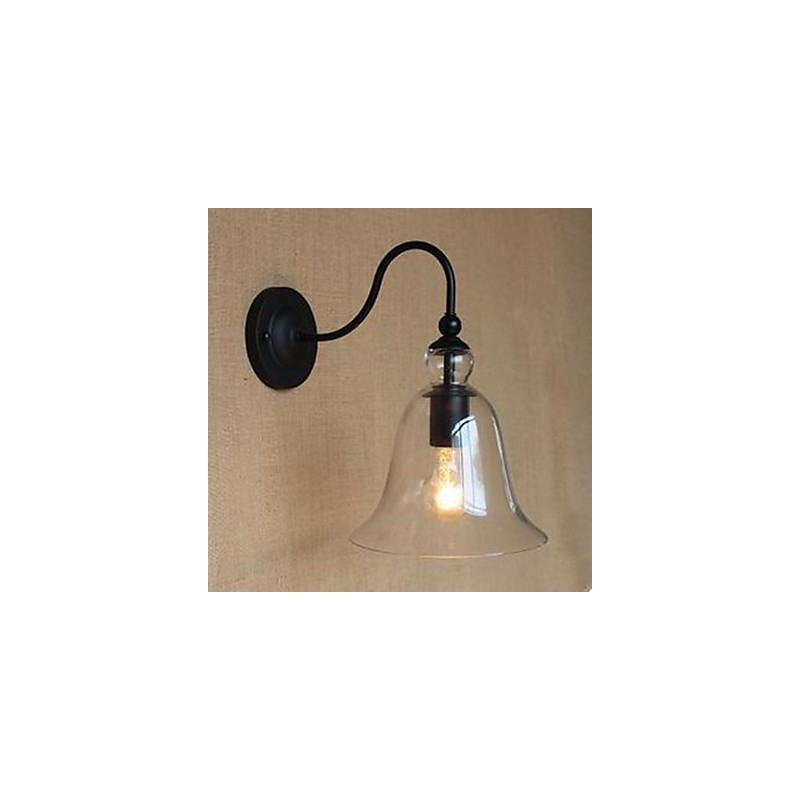 Vertraglich Wohnzimmer Glas Flur Schmückt Wand Lampe