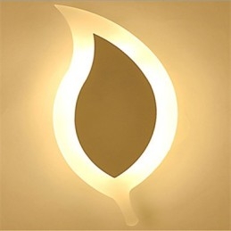Kreative Einfache Mode ModernAcryl Vertraglich Wand Lampe Legierung Kleine Blätter