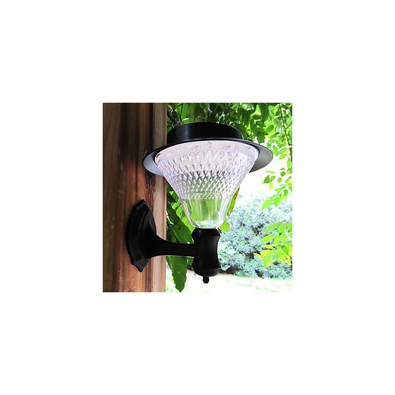 Outdoor Solar Power Weiß Villa Wand Montieren Garten Hof Tür Pfad Licht Lampe
