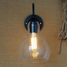 Moderne Restaurant Schmuck Wand Lampe Schmiedeeisen Glas