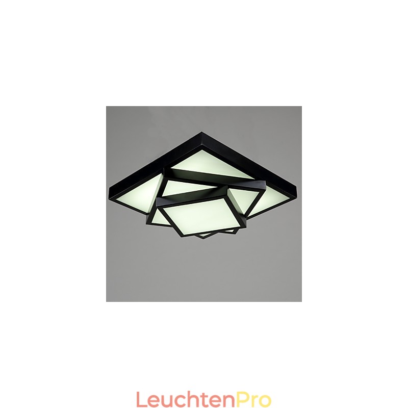 Quadratische Deckenleuchte, moderne zeitgenössische Deckenleuchte aus Metall