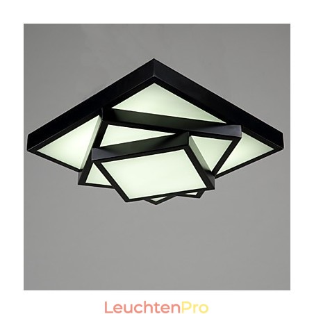 Quadratische Deckenleuchte, moderne zeitgenössische Deckenleuchte aus Metall Quadratische Deckenleuchte, moderne zeitgenössische Deckenleuchte aus Metall