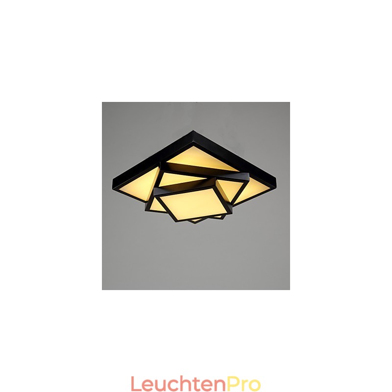 Quadratische Deckenleuchte, moderne zeitgenössische Deckenleuchte aus Metall