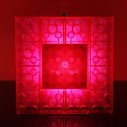 Kreative Blöcke Rahmen Licht farbige süße kleine Geschenke Wand Lampe Gürtel Haken Lichter