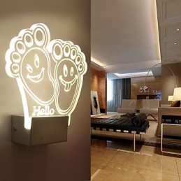 Acryl Wandleuchte PVC Lampe Licht Chip Moderne Zeitgenössische Metall