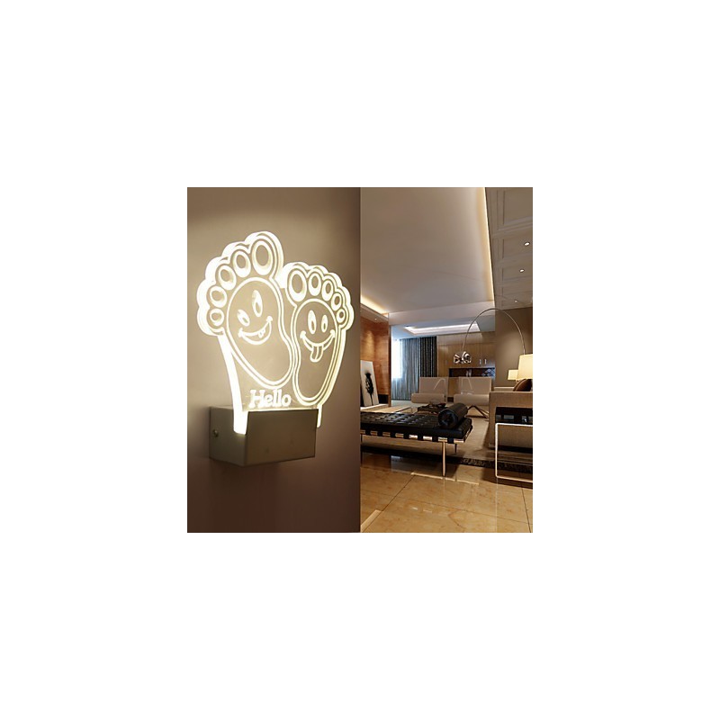 Acryl Wandleuchte PVC Lampe Licht Chip Moderne Zeitgenössische Metall