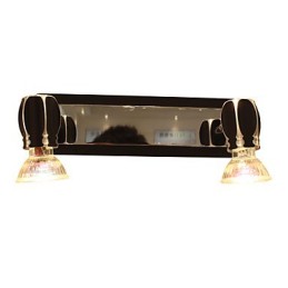 Moderne schwarze Wandleuchten Badezimmerleuchten mit 2 Lichtern