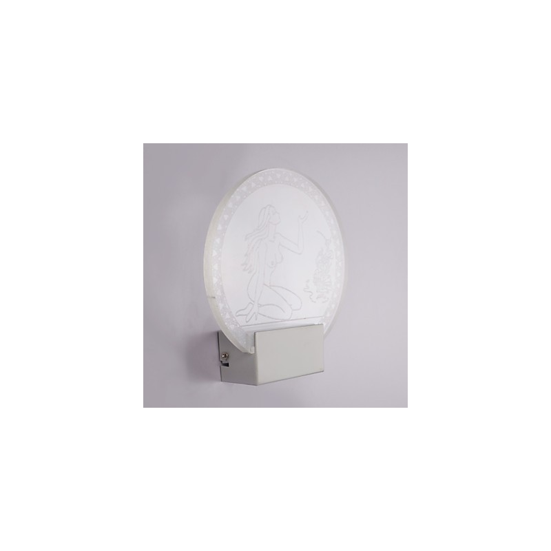 Acryl Wandleuchte PVC Lampe Licht Chip Modern Zeitgenössisch Metall 5W
