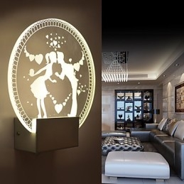 Acryl Wandleuchte PVC Lampe Licht Moderne Zeitgenössische Metall