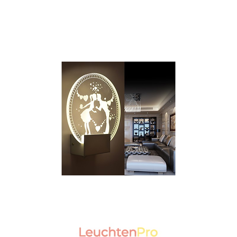 Acryl Wandleuchte PVC Lampe Licht Moderne Zeitgenössische Metall