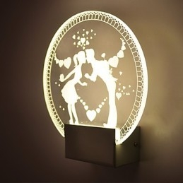 Acryl Wandleuchte PVC Lampe Licht Moderne Zeitgenössische Metall