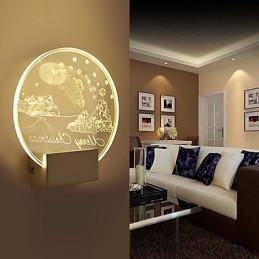 Acryl Wandleuchte PVC Lampe Licht Moderne Zeitgenössische Metall