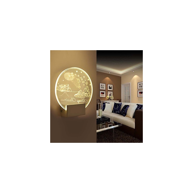 Acryl Wandleuchte PVC Lampe Licht Moderne Zeitgenössische Metall