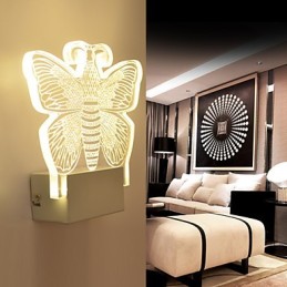 Acryl Wandleuchte PVC Lampe Licht Moderne Zeitgenössische Metall