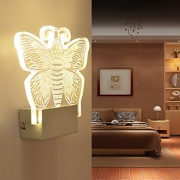 Acryl Wandleuchte PVC Lampe Licht Moderne Zeitgenössische Metall
