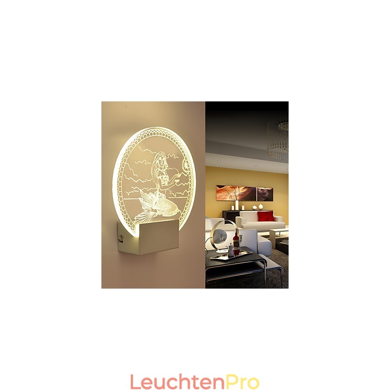 Acryl Wandleuchte PVC Lampe Licht Moderne Zeitgenössische Metall