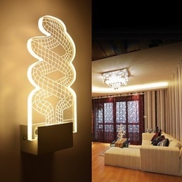 Acryl Wandleuchte PVC Lampe Licht Chip Moderne Zeitgenössische Metall